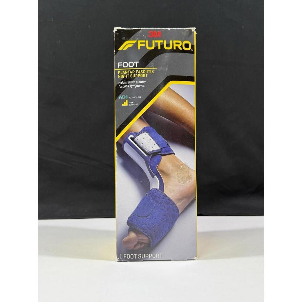 3M FUTURO Plantar Fasciitis Foot Brace Adjustable Straps Firm Support Blue White